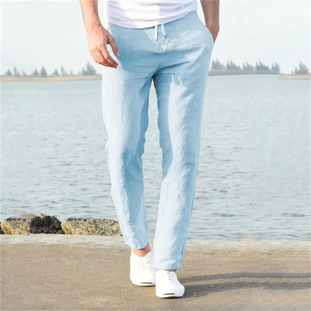BreezeWay Men's Linen Comfort Pants