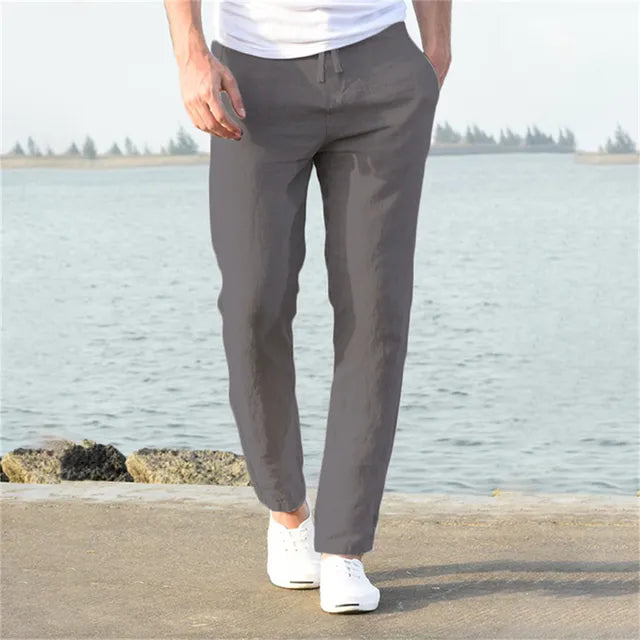 BreezeWay Men's Linen Comfort Pants