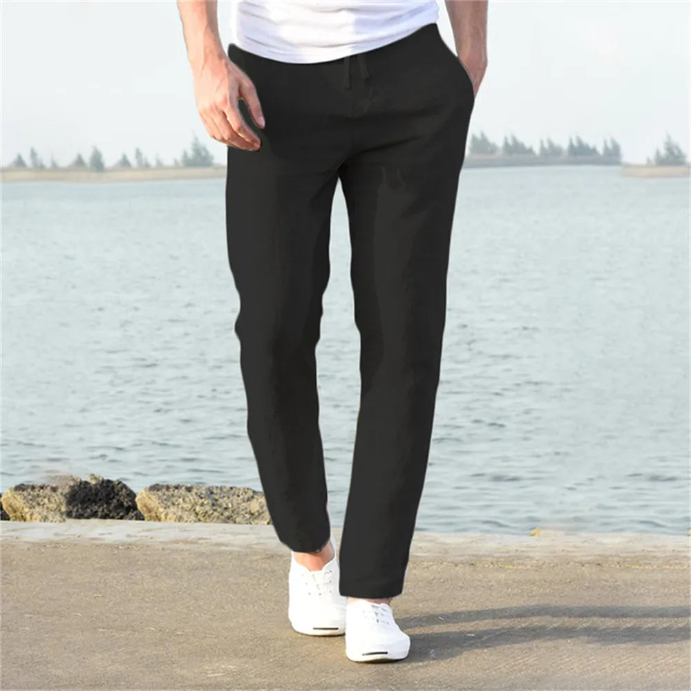 BreezeWay Men's Linen Comfort Pants