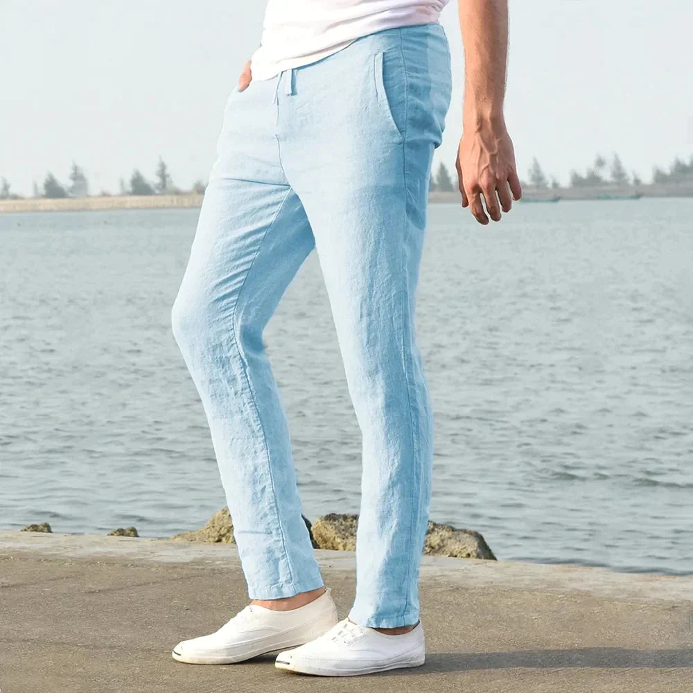 BreezeWay Men's Linen Comfort Pants
