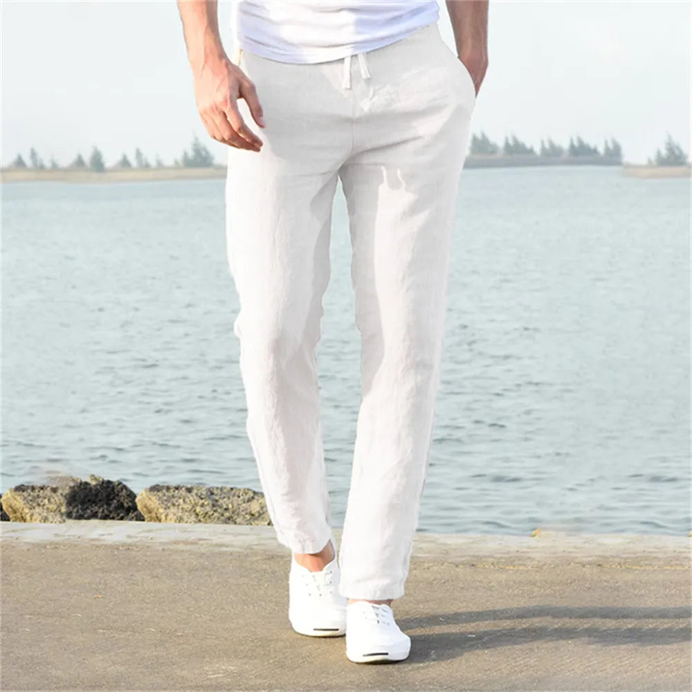 BreezeWay Men's Linen Comfort Pants